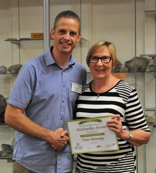Remco Baars and Pam Cumming Remco presents Pam with Service Award